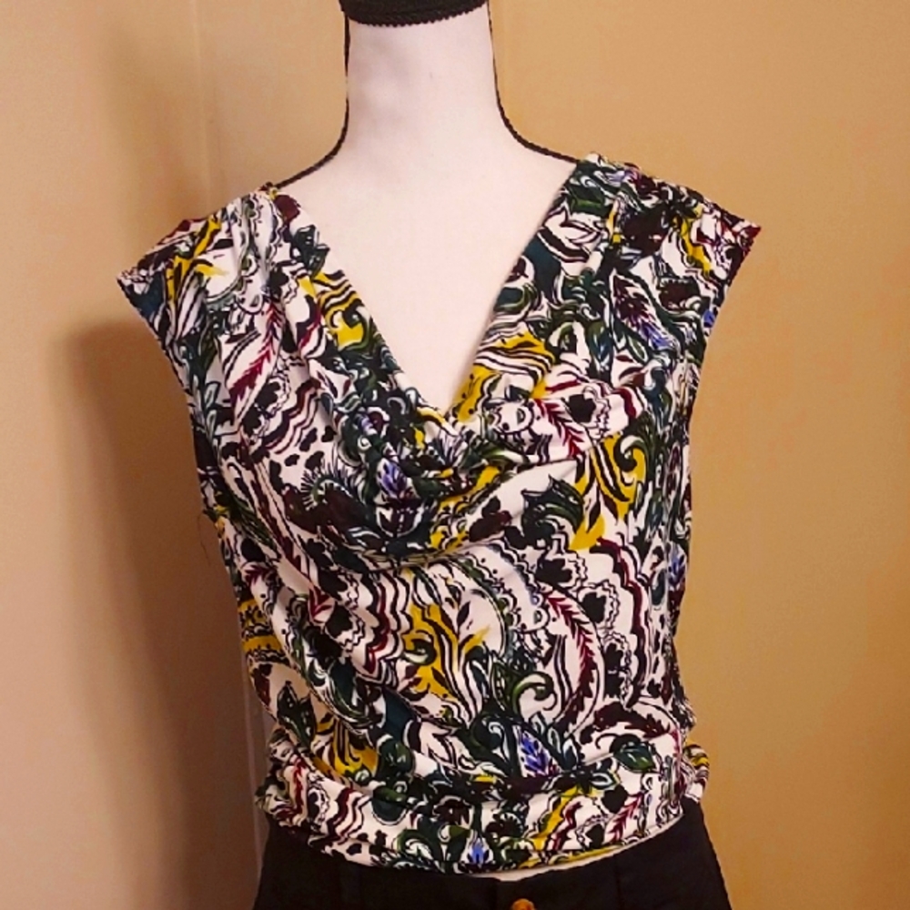 Women's Multicolor Patterned Top
